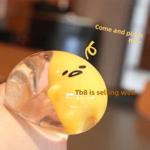 Transparent Lazy Egg Stress Relief Toy Doll Affordable Egg Shaped Venting Ball Creative Toy for Students Ideal Gift Toy