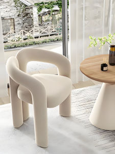 MU FENG ZHI NAN | Cream Style Luxury Chair