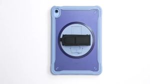 Tablet Casing iPad Gen 9 10.2" Gen 5/6 Air1/Air2 9.7" Gen 10 10.9" Mini 6 8.3" Shockproof 360 Rotation Stand with Strap