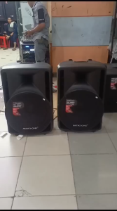 AUDIO ONE Speaker 15 Inch RF 115 Aktif Pasif Monitor USB Bluetooth Box Fiber