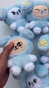 Bandai | Móc Khóa Thú Bông RUN IT SEOUL TASY Leeknow Kawaii Thú Nhồi Bông Nhỏ Mặt Dây Chuyền Dành Cho Fan Chất Liệu Cotton Quà Giáng Sinh Quà Tặng Tiệc Tùng