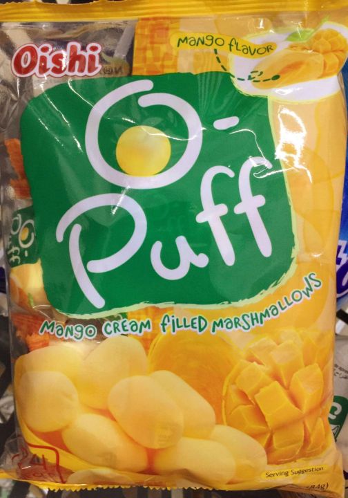 OISHI O-PUFF MANGO and CHOCOLATE CREAM FILLED MARSHMALLOWS | Lazada PH