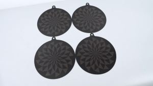 4Pcs Induction Cooktop Silicone Mat Hob Protector Electric Stove Cover Pad Kitchen Thermochromic Cooking Placemat Pot Mat