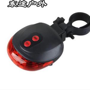 5 LEDs Bike Tail Lamp Night Riding Light Outdoor Cycling Waterproof Safety Warning Taillight Rear Light Riding Flashing Light