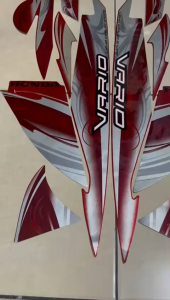 stiker striping honda vario 110 karbu 2010 2011 merah lis body standar berkualitas original