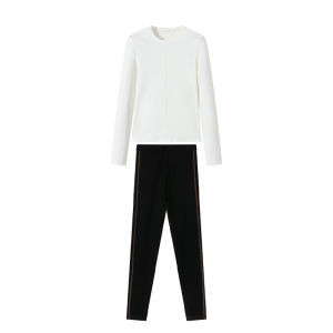 Womens Thermal Underwear Long Sleeve Base Layer Shirt Warmth Retention Outerwear Capable Fleece Lined Innerwear for Autumn Winter