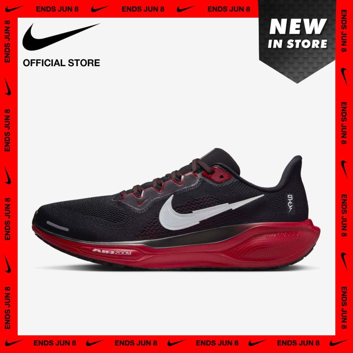 Nike Men's Pegasus 41 Bowerman Track Club Road Running Shoes - Gym Red