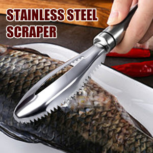 1/4PCS Stainless Steel Fish Scale Remover Kitchen Fish Bone Descaler Tool Quick Clean Peeler Home Kitchen Cooking Tools