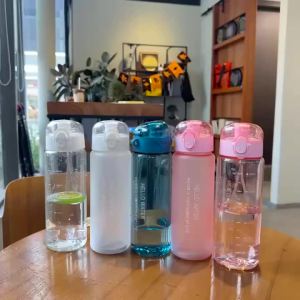 Large Capacity Sports Water Bottle Leak Proof Plastic Cup Drinking Outdoor Travel Portable Gym Fitness Jugs