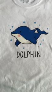 Kaos dolphin lumba tshirt anak lengan pendek katun premium 2 sampai 13 tahun seragam