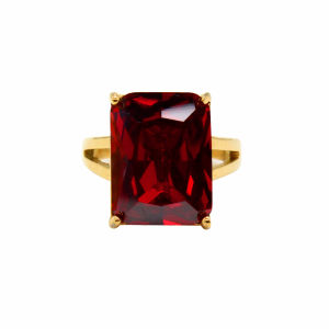 Bling Big Transparent Square Zirconia Inlaid Stainless Steel Ring Unique High Base Charm Fine Jewelry Men Women Finger Gift