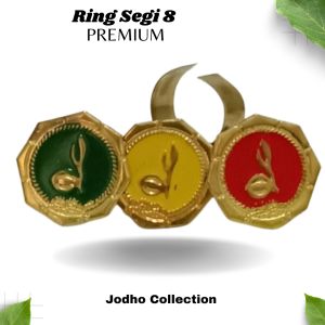 (Ecer) Ring Hasduk Segi Delapan 8 Premium