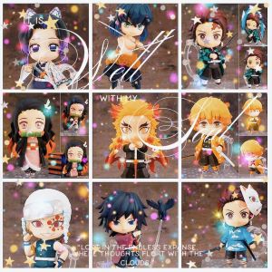 กิ๊บตัวละครจากเรื่อง Kimetsu No Yaiba Q Version ชุดของเล่นรูปตัวละครเคลื่อนที่ได้ ของเล่นรูปตัวละคร ของเล่นรูปตัวละคร Q ของเล่นรูปตัวละคร