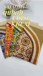 Sajadah dewasa model kubah beludru halus lembut jumbo uk 70*110 cm pakaian sholat