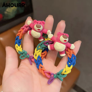 คลิกที่บรรจุให้คาดผมยางรัดผม รูปหมีสตรอเบอร์รี่น่ารัก สไตล์เกาหลี