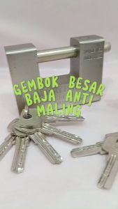 Gembok Panzer 94Mili Gembok Ruko Anti Maling 94Mm 5 Anak Kunci