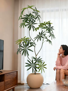 High-end Luxury Mid-century Faux Plant Large Floor Display Decorations