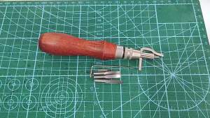 7 in 1 Leather Craft Groover Crease Leather Stitching Tool Edge Press Kit Adjustable Stitching Engraving Trimming Sewing Tools