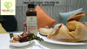 Sốt gà hấp mắm nhĩ NGỌC HIỂN FOODS dùng với gà và chân gà rất ngon 1 chai 300ml