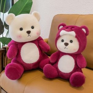 Gấu bông Cosplay gấu dâu- Gấu bông Lena Bear mặc áo cosplay Gấu Dâu Lotso Gấu Lena Sang Trọng Làm Qùa Tặng Người Yêu Ý Nghĩa- HAUNNISHOP.VN