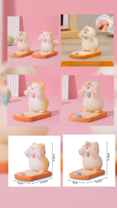 Pajangan Kucing Lucu Sandaran HP Karakter 3D Cat Stand HP Unik DAKENA - Pvc