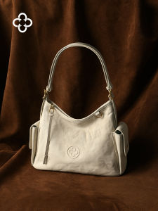 Italian Imported Leather Vegetable Tanned Hobo Tote