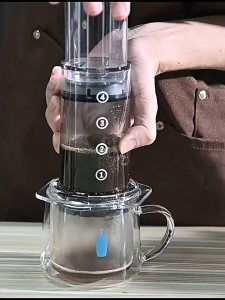 Portable Hand Pressed Coffee Pot Maker for Camping Outdoor Handbrew Coffee Set Lightweight Coffee Pot