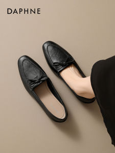 Daphne | Black Vintage Oxford Loafers