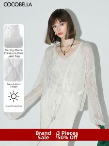 COCO BELLA | Lace Knit Openwork Batwing Sleeve Sun Protection Cardigan