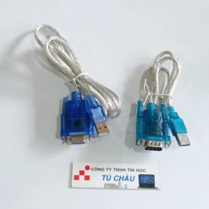 Cáp RS232 / USB 2.0 ra Com 9 DB9 (Com 9: DB9 Lổ Cái 1.5M / DB9 Kim Đực 80Cm)
