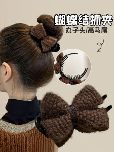 Womens Butterfly Knot Hair Clip Fresh out New Style Autumn Winter Hair Accessories for Bun High Sensation Female Hairpin