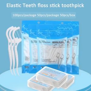 BUY 1 TAKE 1 Dental Floss & Toothpick Flosser Teeth/Thread Dental Floss with Arc Hook Design Clean Oral Care Men Women Anti-Cavity Plaque Tartar Fresh Breath