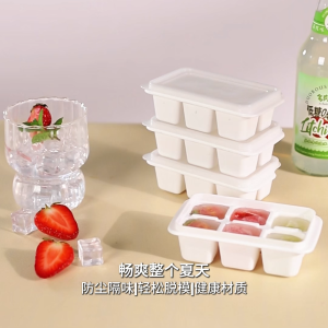 [SG Ready Stock] Imakara 3 pcs Ice Cube Tray with cover🔥Anti slip design🔥stackable design