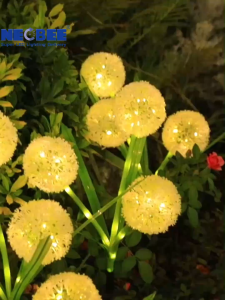 Neobee ไฟปักสนามโซล่าเซลล์ ดอกแดนดิไลออน โคมไฟดอกไม้ ตกแต่งสวน กลางแจ้ง กันน้ำ Solar-Dandelion