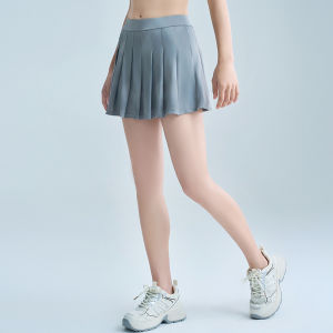 Summer Yoga Shorts Womens Training Running Fitness Skirt Zhan Dyeing Tennis Skirt Breathable Quick Dry Ultra Elastic Sweat Wicking