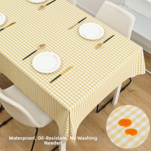 Waterproof Oil-Resistant Non-Washable Tablecloth Rectangular