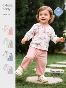 CAIYINGFANG | Child Bamboo Fiber Long Sleeve Light Clothing Set