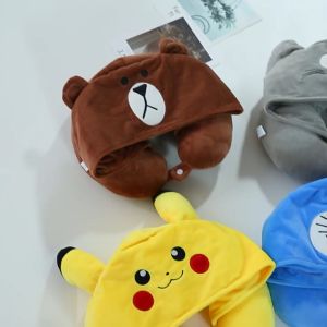 【COD】BT21U Shape Pillow Travel Neck Pillow Portable U Pillow Neck Pillow Aircraft Car Memory Foam Neck Pillow