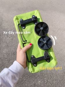Folding Portable Rolling Shopping Tote Large Capacity