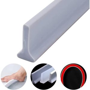 Collapsible Threshold Shower Barrier Water Stopper Dam Water Inside Threshold Dry and Wet Separation for Bathroom and Kitchen