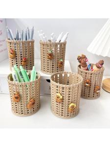 Hộp Đựng Đồ Trang Trí Làm Việc Bằng Nhựa Hình Ống Đựng Bút Chì Hình Rắn Dễ Thương Cho Học Sinh Mỹ Phẩm Văn Phòng Phẩm