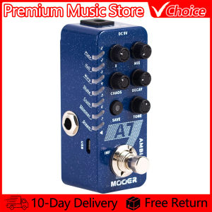 Mooer | MOOER Ambiance Reverb Effect Guitar Pedal Built-in 7 Reverb Effects Infinite Sustain Buffer Bypass New Reverb Effect Pedal