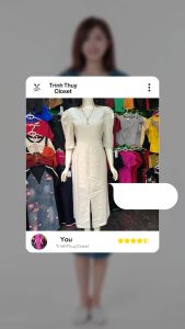 Đầm suông Linen thiết kế đính hạt tay lửng thanh lịch