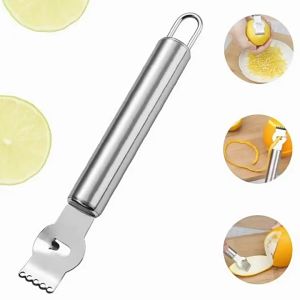 Lemon Zester/Alat Pengupas Kulit Jeruk Lemon Stainless Scraper Lime Steel Citrus