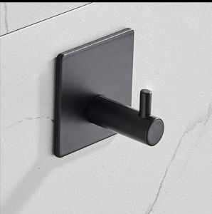 0304 Stainless Steel Heavy Duty Nail free Wall Mount Cloth Hook Hanger Alat Gantung Baju pakaian dinding gum tanpa drill
