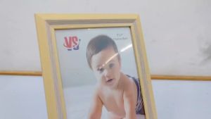 [VS] PHOTO FRAME wooden white and dark brown line design 5R 6R (YY8033X-5X7.YY8033X-6X8)