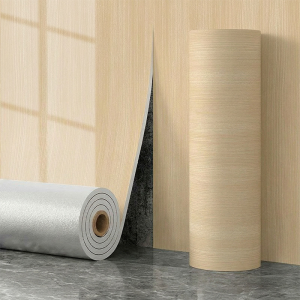 MILLZA Upgraded 2mm Thick Wood Wallpaper for Wall Waterproof Self Adhesive PVC XPE Wallpaper Sticker for Living Room