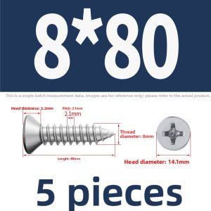 POWER&STRONG | Flat Head Cross Recessed Self-Tapping Screws