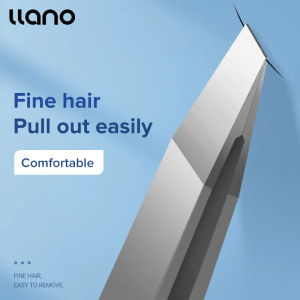 Llano Stainless Steel Eyebrow Tweezers Hairs Puller Beauty Tools for Eyebrows & Ingrown Hair Removal Makeup Tool