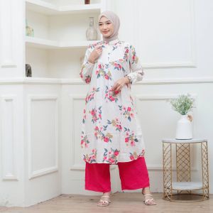One Set Tunik Laura Muslim Cantik Kekinian